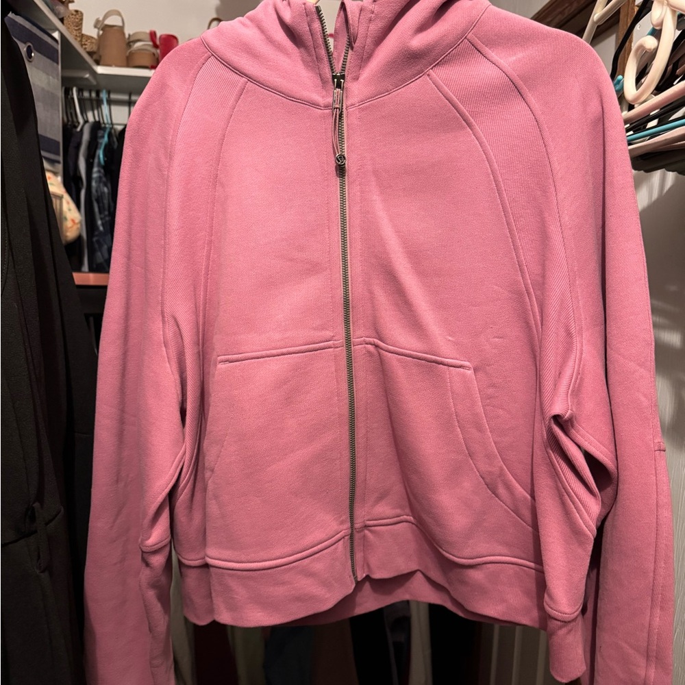 New Lululemon full zip cropped scuba